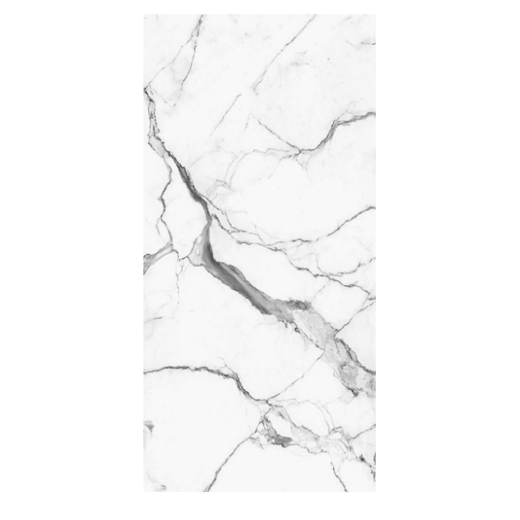 LAMINA DE PVC MARMOLIZADA 1.22 MTS X 2.44 MTS X 3 MM BLANCO PRETTI MARCA DECOROYAL