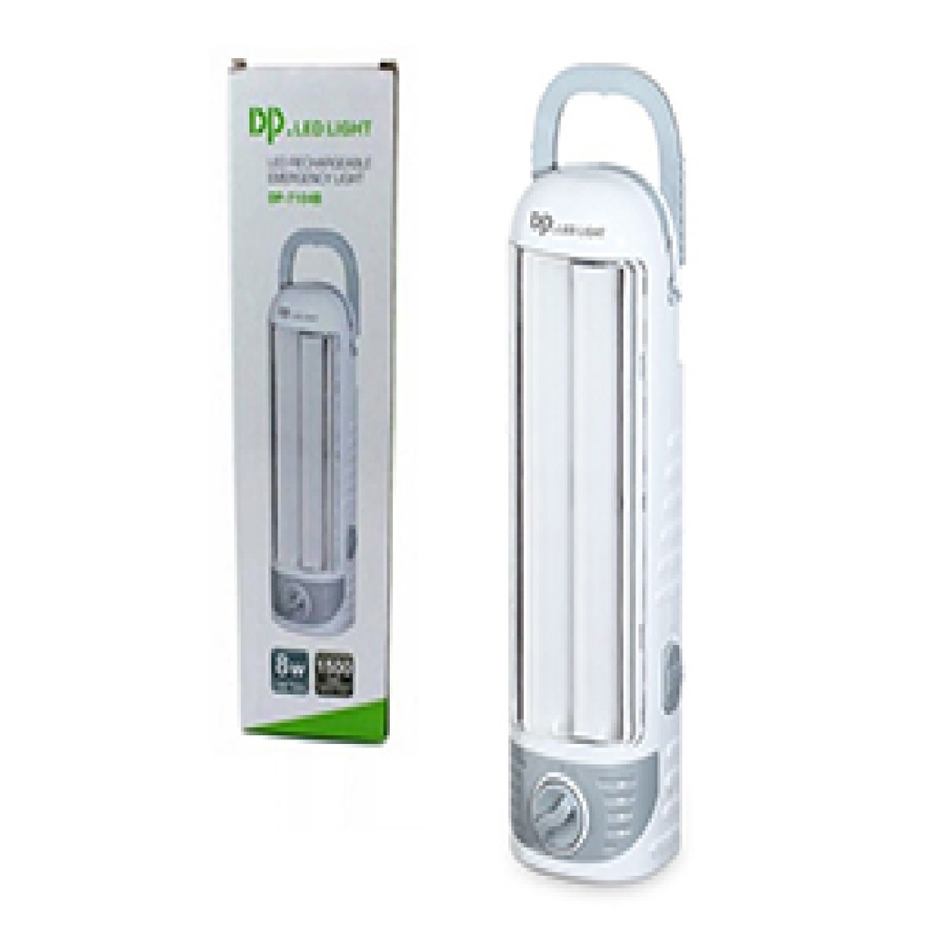 LAMPARA LED PORTATIL DE EMERGENCIA RECARGABLE 8 W REF. DP-7104B MARCA DP LED LIGHT