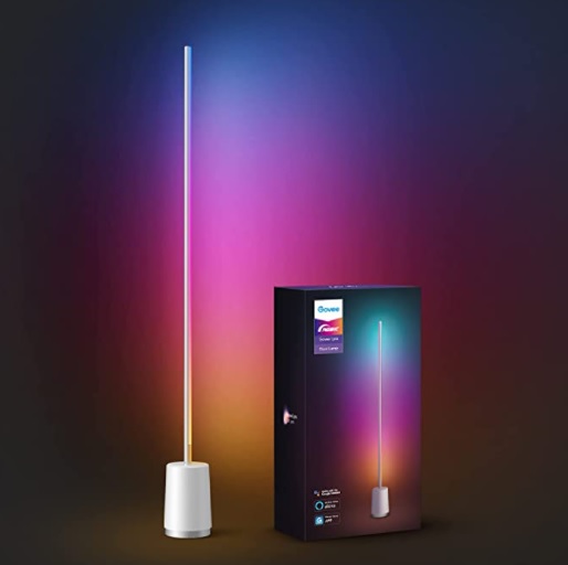 LAMPARA DE PIE LED RGBIC 2200K A 6500K 25 EFECTOS DIMEABLE MOD. LYRA REF. H6072181 MARCA GOVEE