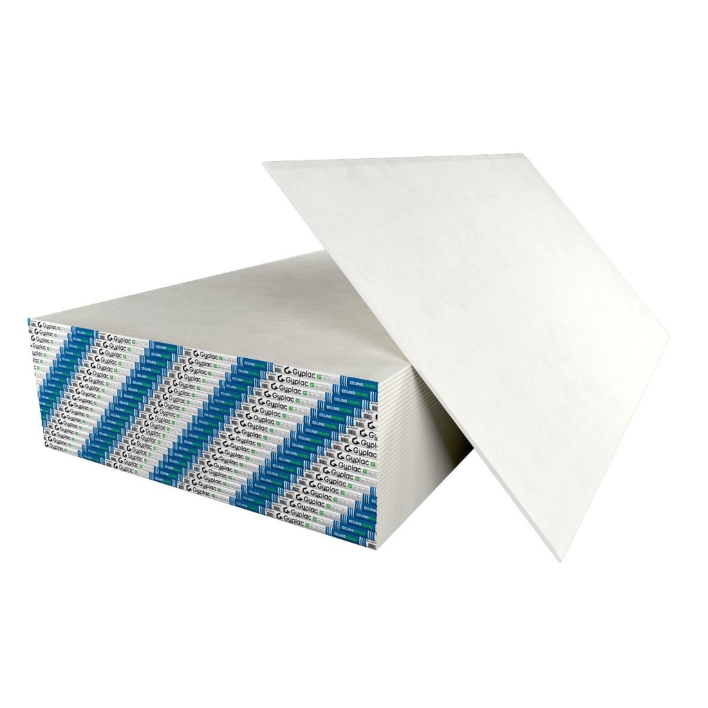 LAMINA DE DRYWALL ( TECHO ) 3/8 " X 1,22 X 2,44 MTS COD. PDW38L MARCA GYPLAC