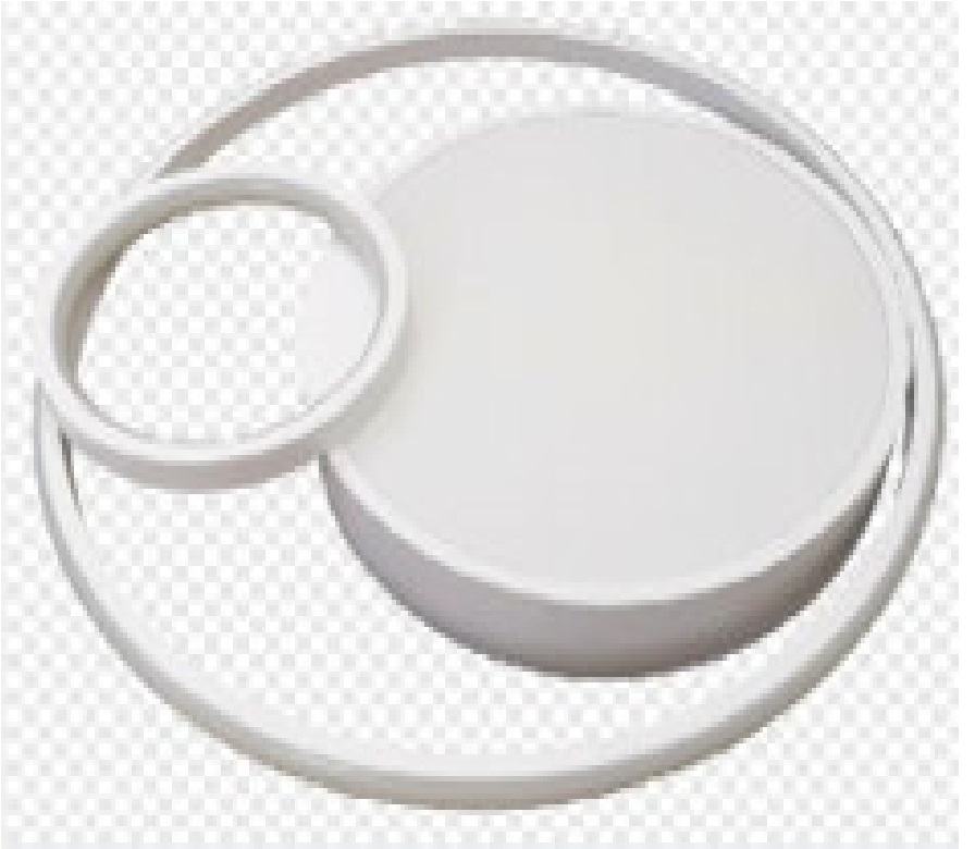 LAMPARA LED INTELIGENTE REDONDA C/CR DIMERIZABLE 80W 2700K+6500K ARILUX BLANCA 004370 HEA LIGHT