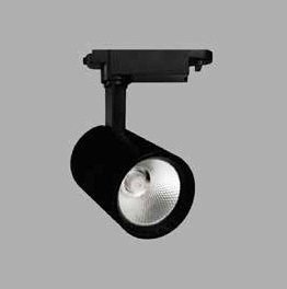 LAMPARA LED INTEGRADA TIPO BALA 10W 3500K 800LM NEGRO P/RIEL TRACK LIGHT GD10910WBL MARCA ILUMINAK