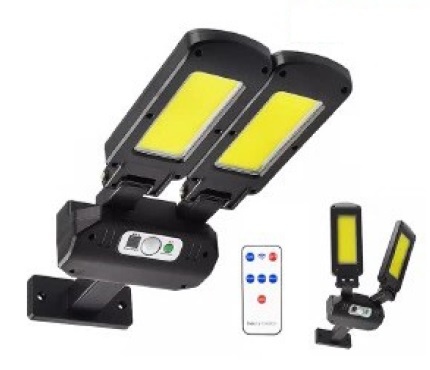 LAMPARA DOBLE LED 75W C/PANEL SOLAR C/CONTROL REF. LD-1282 / 686671 MARCA ILUM-VEN