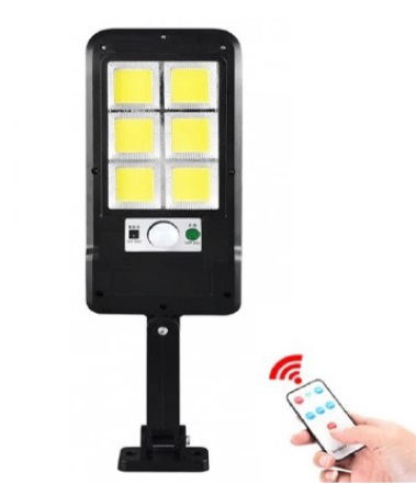 LAMPARA LED 35W C/PANEL SOLAR C/ CONTROL C/SENSOR MOV. BATERIA 10 HRS REF.LD-700 / 207001 ILUM-VEN