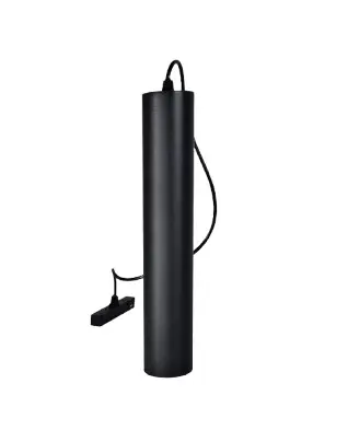 LAMPARA LED INTEGRADA COLGANTE 6W 48V 4500K NEGRO P/RIEL TRACK LIGHT MAGNETICO REF. LSAM6WN ILUMINAK
