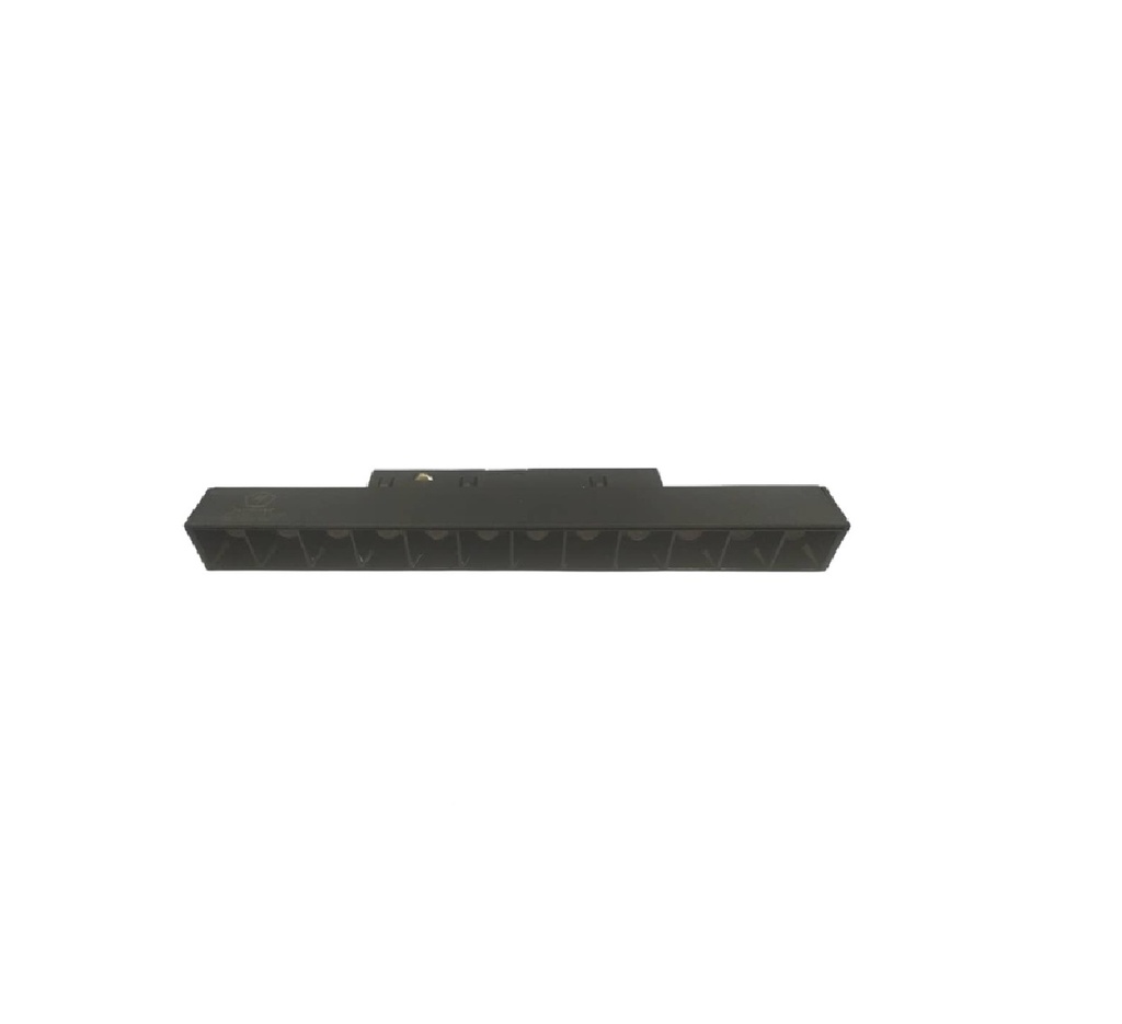 LAMPARA LED LINEAL MULTISPOT 12W 48V 4500K 22X2.5X4.5CM NEGRO P/RIEL MAGNETICO REF. LSFM12WN ILUMINAK