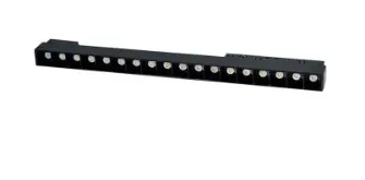 LAMPARA LED LINEAL MULTISPOT 6W 48V 4500K 12X2.5X4.5 CM NEGRO P/RIEL MAG. REF. LSFM6WN ILUMINAK