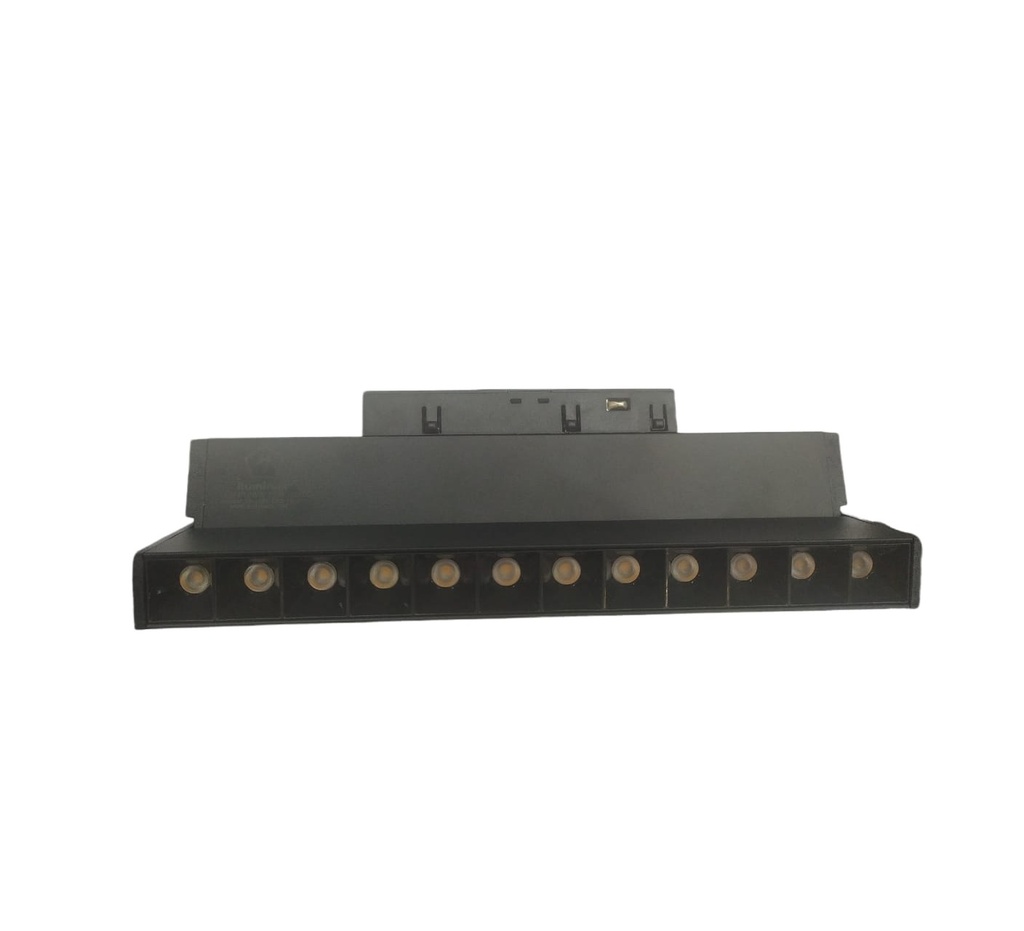 LAMPARA LED MULTISPOT ORIENT. COLMENA 12W 4500K 85-265V NEGRO P/RIEL MAG. REF. LSFP12WN ILUMINAK