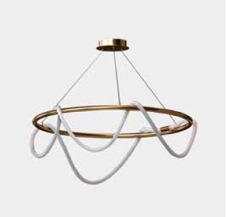 LAMPARA COLGANTE SILUET R 28W 3000K 6240LM 60 X 30 CM REF. MD18A MARCA ILUMINAK