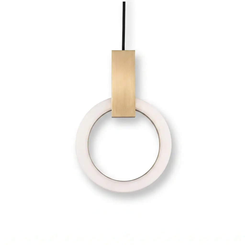 LAMPARA COLGANTE ROUND 22W 3000K 40 CM REF. MD62C MARCA ILUMINAK