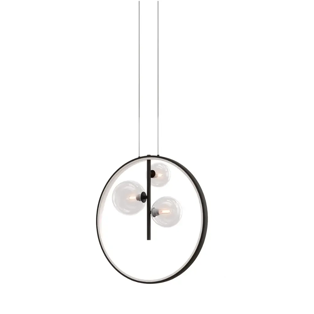 LAMPARA COLGANTE VENUS 18W+5W 4500K 40 X 40 CM INCLUYE BOMB. G9 REF. MD76 MARCA ILUMINAK