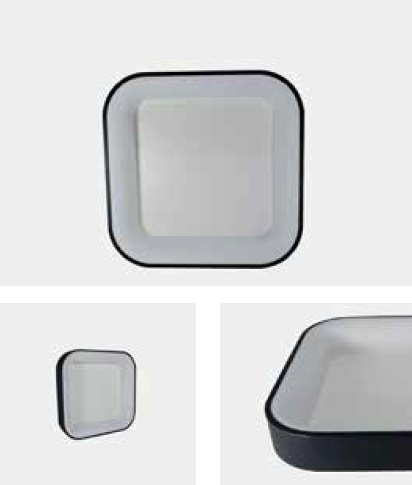 LAMPARA DECORATIVA SLIM CUADRADO CERRADA 24W 3500K- 6500K 1920LM NEGRO REF. OTDC24BK MARCA ILUMINAK