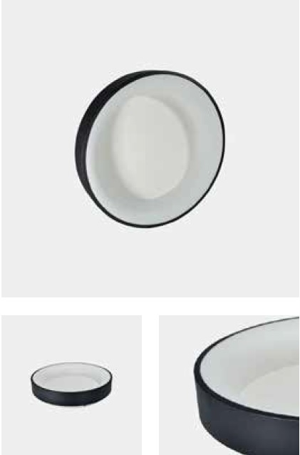 LAMPARA DECORATIVA SLIM REDONDA CERRADA 38W 3500K-6500K 3040LM NEGRO REF.OTDC38BK MARCA ILUMINAK