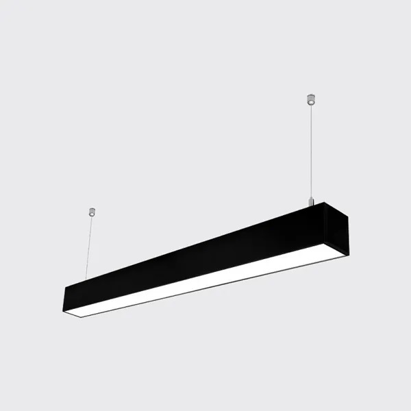 LAMPARA LINEAL LED COLGANTE 42W 6500 K 119 X 17CM NEGRO C/KIT SUSPENS. REF. OTL42WH MARCA ILUMINAK