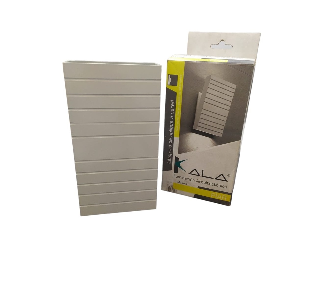 LAMPARA / APLIQUE / PARED MUELA / MR16 MOD. PIAR COD. 000115 COLOR BLANCA MARCA KALA