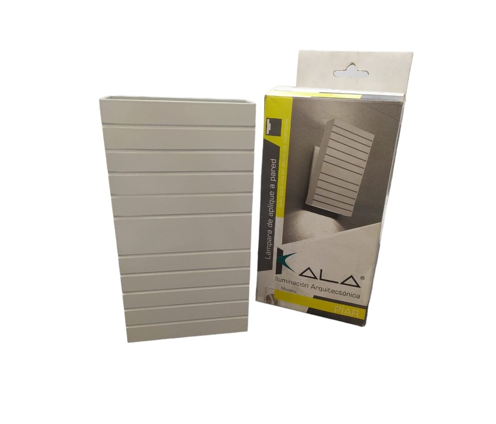 LAMPARA / APLIQUE / PARED MUELA / MR16 MOD. PIAR COLOR GRIS COD. 000108 MARCA KALA