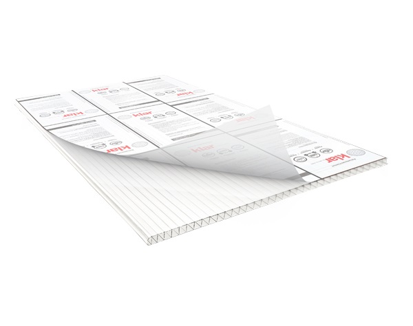 LAMINA DE POLICARBONATO ALVEOLAR 6 MTS X 2.10 MTS X 10 MM COLOR BLANCO REF. 0063112 MARCA KLAR