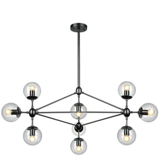 LAMPARA COLGANTE DE TECHO ARAÑA 15 LUCES G 16.5 120 V ( S/BOMB ) REF. LP-C061-10 MARCA LAMPUNDIT