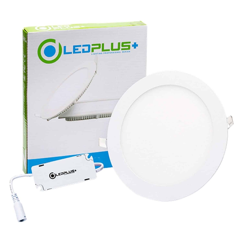 LAMPARA PANEL LED REDONDO PARA EMPOTRAR 6 W 6.500 K COD. 620866 MARCA LED PLUS