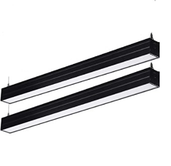 LAMPARA LED LINEAL COLGANTE 42W DIMEABLE 4000K 5460LM NEGRA PACK 2 REF. X001T4W7B7 MARCA LEONLITE