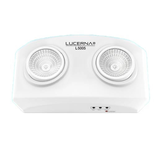 LAMPARA DE EMERGENCIA 2 X 1W 145 LUMEN 110V 4V 1.6AH (USO 2 HRS) REF L5005 / 112266 LUCERNA