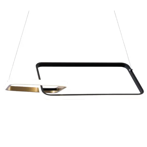 LAMPARA COLGANTE NOOVA STYLE 36W 3 TONOS 110-260V C/ NEGRO-ORO REF. S-03C1-NO / 112716 MARCA LUCERNA