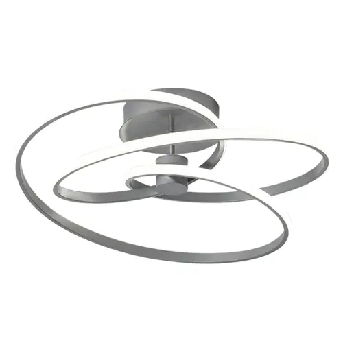 LAMPARA TECHO ATOMO STYLE 40W 3 TONOS 110-260 V C/CONTROL C/PLATA REF S-05T1-P / S-ATOM-T-B LUCERNA