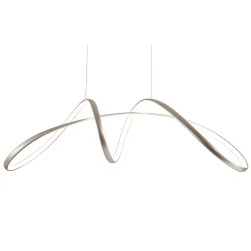 LAMPARA COLGANTE AURORA STYLE 50W 3 TONOS 110-260V C/ CONTROL COLOR NICKEL REF. S-06C1-NI LUCERNA