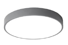 LAMPARA DE TECHO LED SUPERFICIAL CIRCULAR 23 X 5 CM 12 W 6000K REF. LED182 COLOR GRIS MARCA LUMISTAR