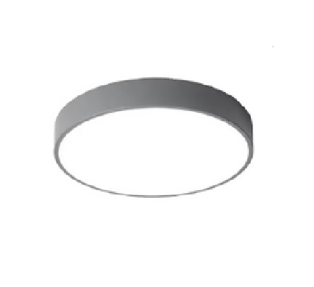 LAMPARA DE TECHO LED SUPERFICIAL CIRCULAR 40 X 5 CM 30 W 6000K REF. LED184 COLOR GRIS MARCA LUMISTAR