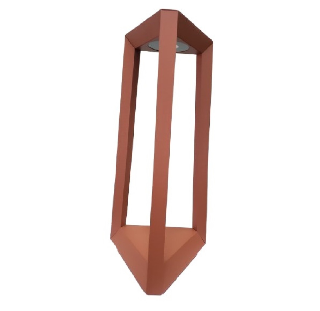 LAMPARA DECOR. P/ JARDIN LED 12W 3000 K 100-240V 16 X 35 CM IP65 COLOR NARANJA REF LUM-1043 LUMIND