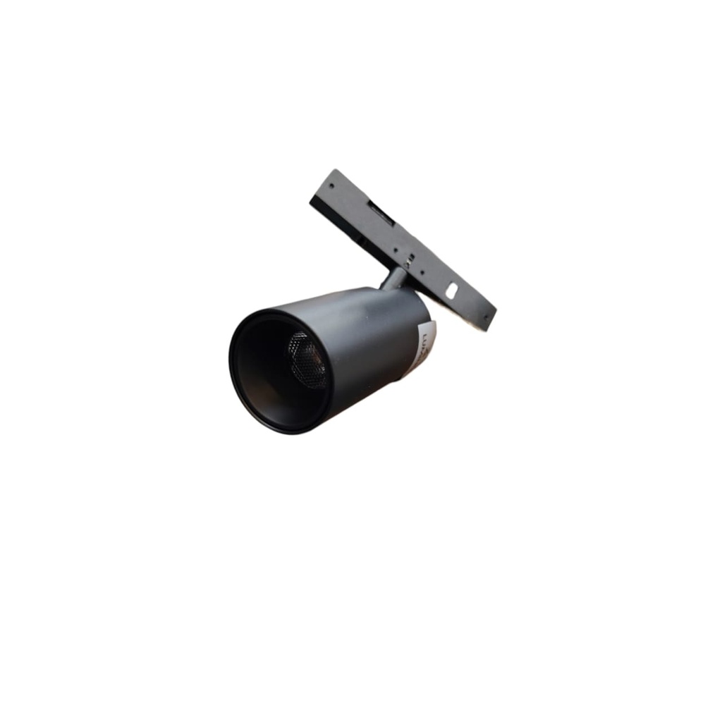 LAMPARA LED INTEGRADA TIPO BALA 3W 4000 K 24VDC 2.5X5.8CM NEGRO P/RIEL MAGNETICO ULTRADELGADO LUMIND