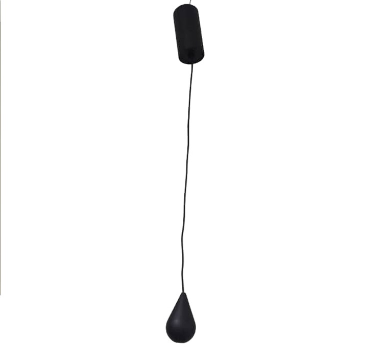 LAMPARA COLGANTE GOTA 7W 3000K 80LM 120-240V COLOR NEGRO REF. LUM-1343 MARCA LUMIND