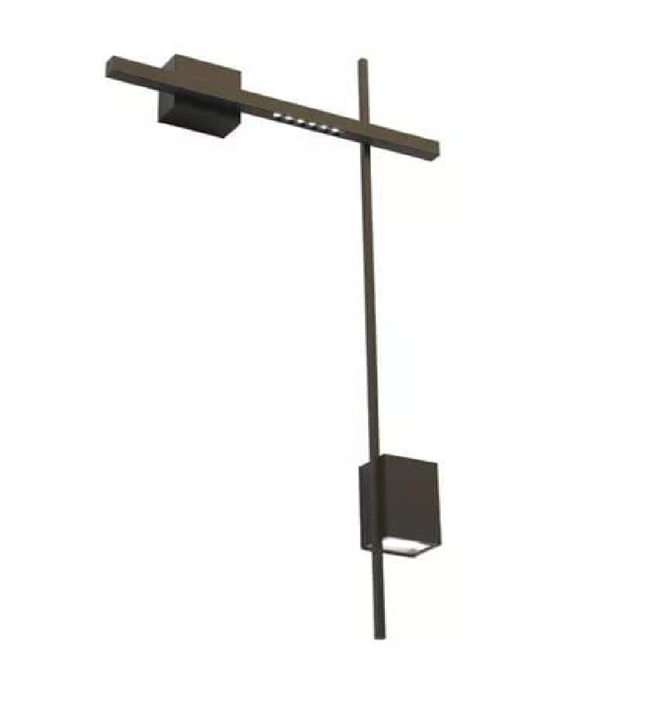 APLIQUE DE PARED INTEGRADO 840 X 1200MM CCT:3000K 12W 110V REF. LUM-1355 C/NEGRO MARCA LUMIND