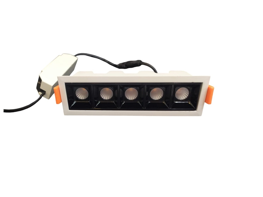 LAMPARA LED LINEAL MULTISPOT 10W 10-265V 4000K 14.5X4.5X4.5CM BCO - NEGRO BRILLANTE LUM-1408 LUMIND