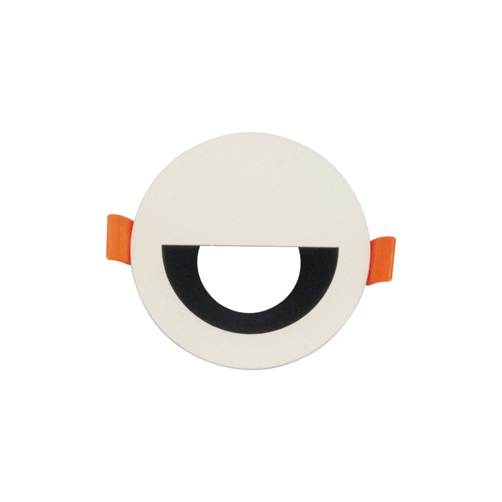 LAMPARA SPOT 3.5" PARA DICROICO GU10 COLOR BLANCO HAZ MEDIA LUNA REF.LUM-S-JD90B MARCA LUMIND