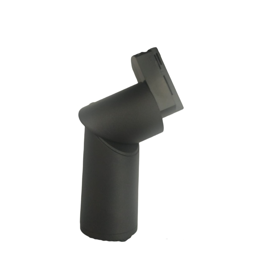 LAMPARA DEFORMABLE TIPO CILINDRO GU10 (SIN BOMB.) NEGRO P/RIEL TRACK LIGHT H REF.LUM208 MARCA LUMIND