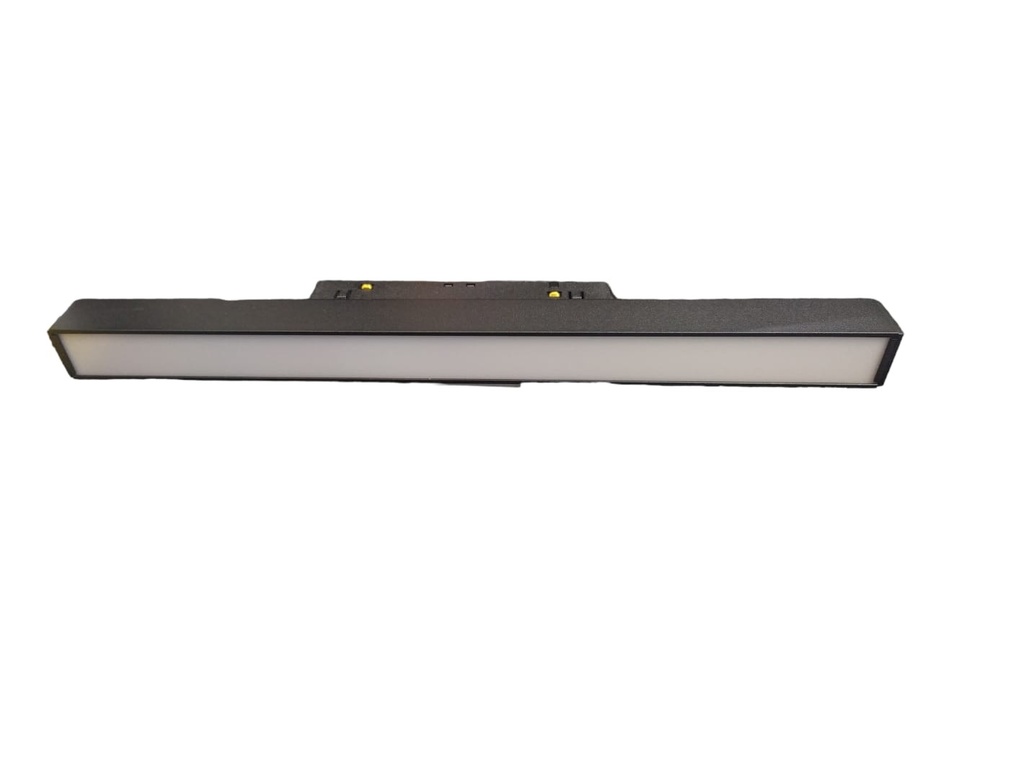LAMPARA LED LINEAL 10W 48V 3000K 300X22X25MM P/RIEL MAGNETICO NEGRO REF. LUM219B LUMIND