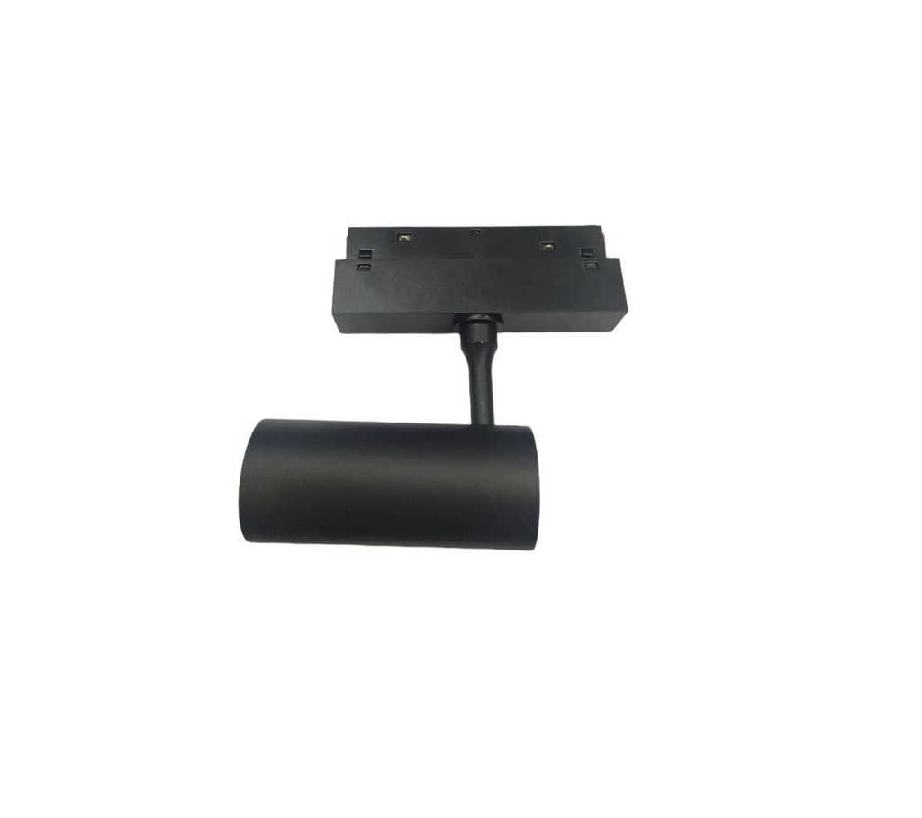 LAMPARA LED INTEGRADA TIPO BALA 10W 3000K 48V 1000LM NEGRO P/RIEL TRACK LIGHT MAGNETICO MARCA LUMIND