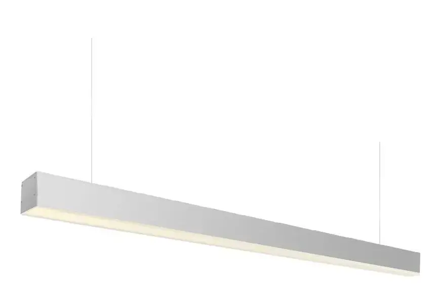 LAMPARA LINEAL LED COLGANTE 40 W 4.000 K 120 CM COLOR BLANCO C/KIT SUSPENS. 85 - 265V 1200X50X7.5MM REF.LUM-240 MARCA LUMIND