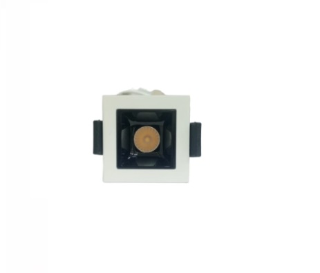 LAMPARA LED MINI SPOT CUADRADO 3 W 3000 K 45° 38 X 38MM COLOR BLANCO REF. LUM-248 MARCA LUMIND