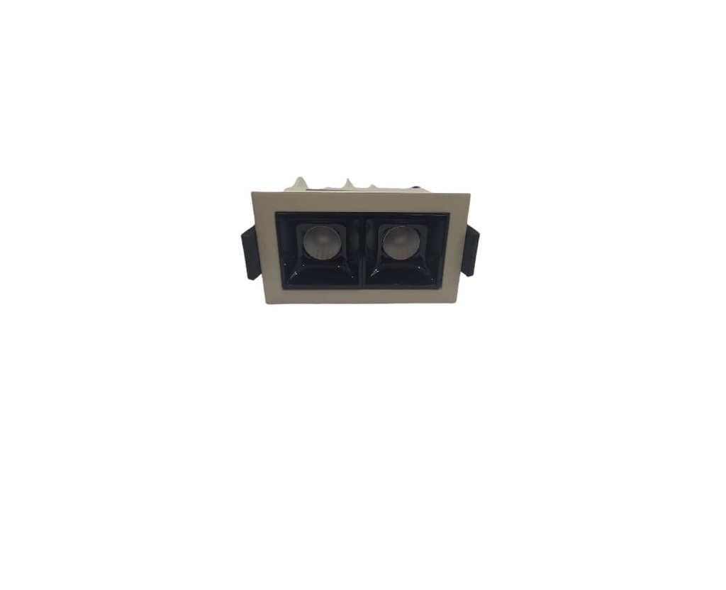 LAMPARA LED MINI SPOT DOBLE CUADRADO 6 W 3000 K 30° 35 X 68MM COLOR BLANCO REF. LUM-249 MARCA LUMIND