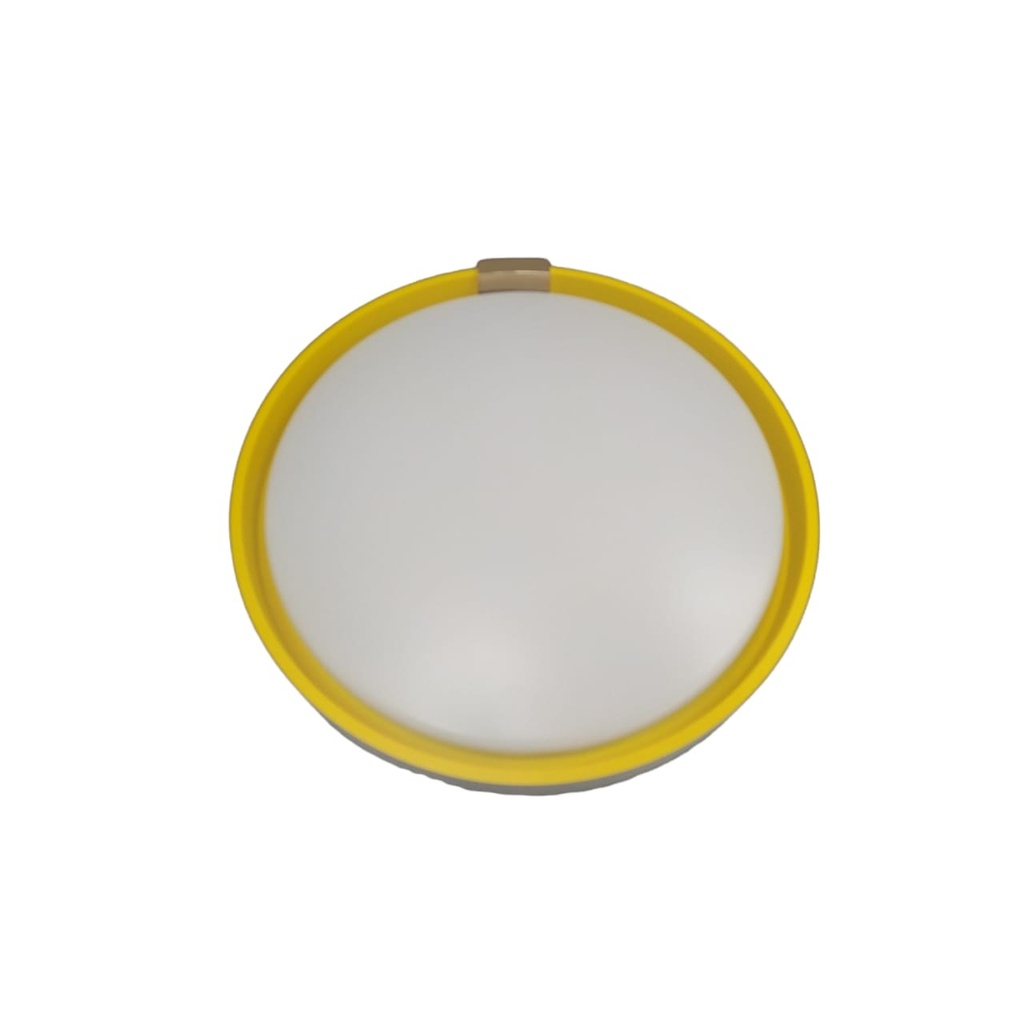 LAMPARA DE TECHO LED SUPERF. "CLACK" 45CM 38W 3000 K REF.LUM-257 BLANCO CARA INTERNA AMARILLO LUMIND