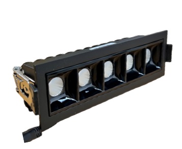 APLIQUE LINEAL MULTISPOT 10W 30° 85-265V 3000K 14.5 X 4.5 X 3.5 CM NEGRO LUM-283 MARCA LUMIND