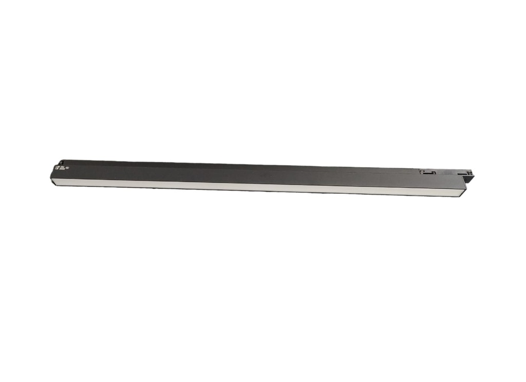 LAMPARA LED LINEAL 12 W 3000 K 600MM 100-230V NEGRO P/ RIEL TRACK LIGHT CARRIL 110V C/DIFUSOR LUMIND