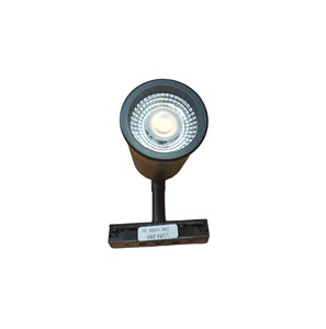 LAMPARA LED INTEGRADA TIPO BALA 10W 3000 K 100-230V NEGRO PARA RIEL TRACK LIGHT CARRIL MARCA LUMIND