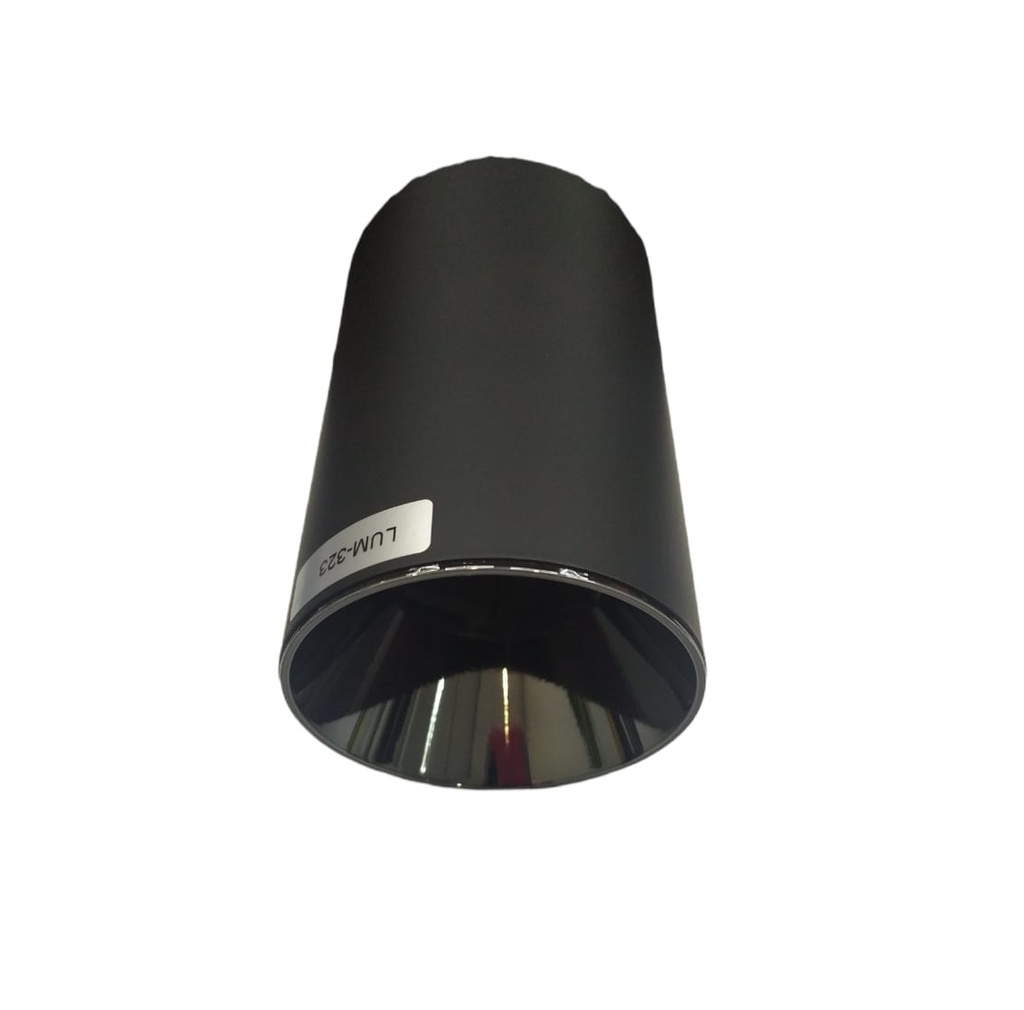 LAMPARA TECHO TIPO CILINDRO NEGRO CON NEGRO PARA GU10 (CON SOCATE) 71 X H 105 MM REF. LUM-323 LUMIND