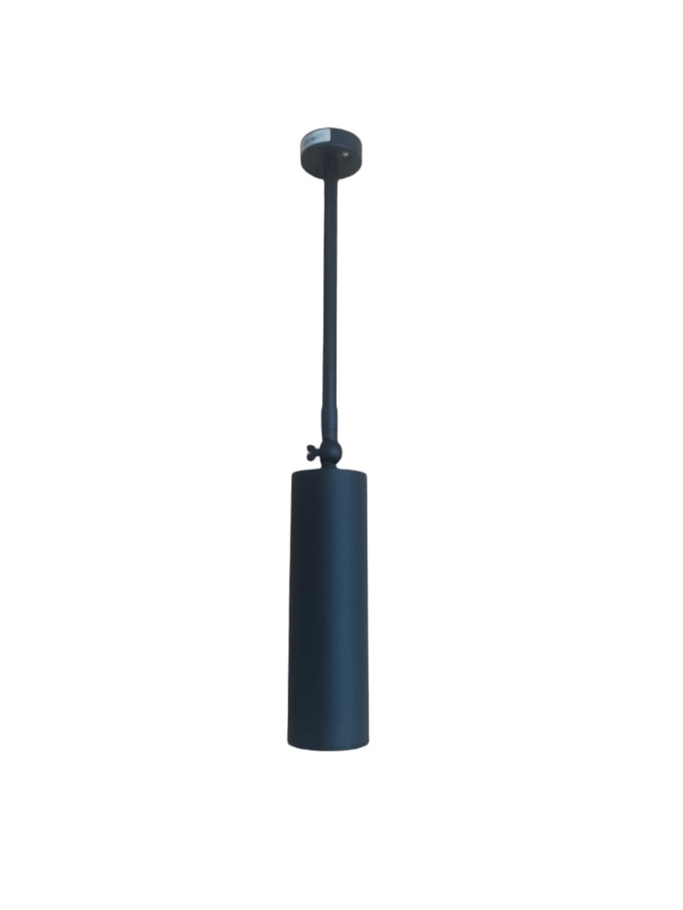 LAMPARA TECHO TIPO CILINDRO PARA GU10 NEGRO 55 MM X 185 MM (SIN SOCATE) REF. LUM-326 LUMIND