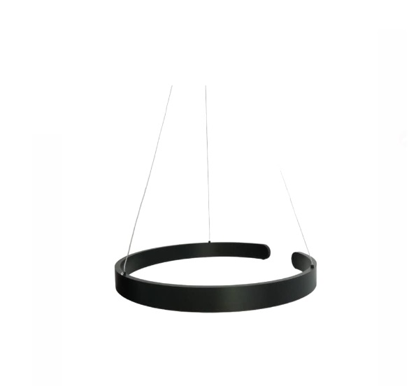 LAMPARA COLGANTE DECORATIVA 60CM 35W 3000K 85 - 265V C/ NEGRO MOD HORSE I REF. LUM-355 MARCA LUMIND
