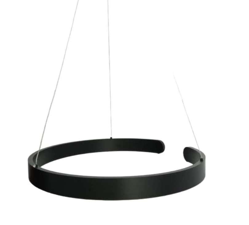 LAMPARA COLGANTE DECORATIVA 100CM 35W 3000K 85 - 265V C/NEGRO MOD HORSE I REF. LUM-356 MARCA LUMIND